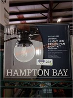 Hampton Bay 1-light LED ceiling fan light