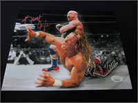 Kurt Angle WWE signed 8x10 photo JSA COA