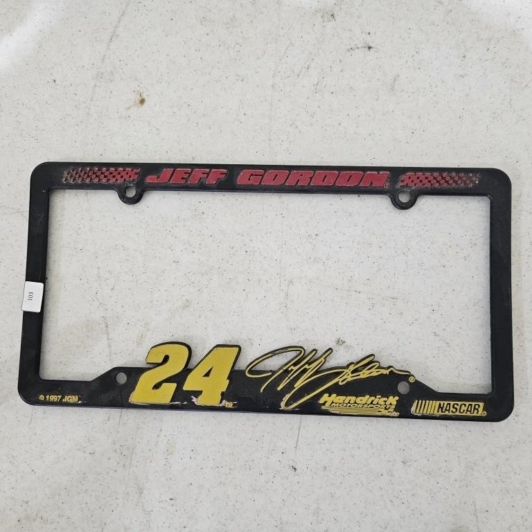 1997 Nascar Jeff Gordon License Plate Cover
