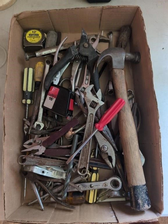 Box of misc tools