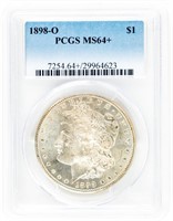 Coin 1898-O Morgan Silver Dollar-PCGS-MS64+
