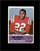 1962 Fleer #2 Ron Burton P/F to GD+