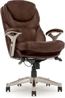 Serta Ergonomic Office Chair  Chestnut Leather