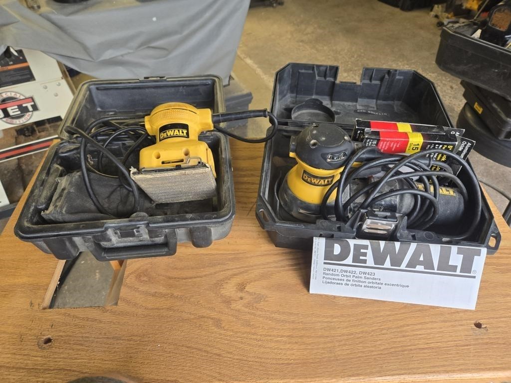 Dewalt sanders orbit & vibrating palm sanders