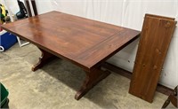 Large Solid Wood Dining Table 70" x 40" & 2 Leaves