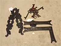 Antique Escutcheons & Keys Grouping