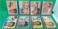 8x 1955 Bowman Baseball Cards Skinner Lepcio Adams