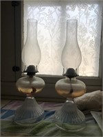 Pair of oil lanterns