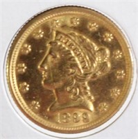 1899 $2.50 Gold Coin MS60