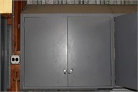 Metal Cabinet w/ contents