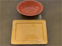 2 piece serving ware Pottery barn