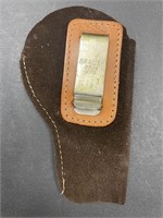 BRAUER BROS BROWN SUEDE HOLSTER