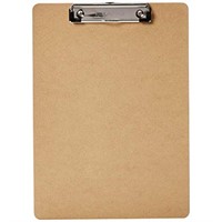 Amazon Basics Hardboard Office Clipboard, 5-Pcs