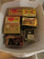TUB W/ 6 BOXES OF 12G SHELLS APPROX. 100