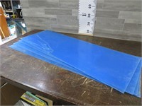 1/8" THICK PLEXI GLASS (4) 17" W X 49" LONG