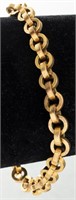 Antique Victorian 9K Yellow Gold Fob Chain