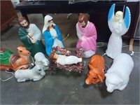 Nativity Set,  lights up