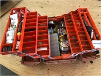 FISHING TACKLE BOX W/ TACKLE