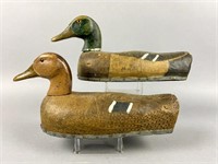 Herters Pair of Mallard Duck Decoys, Waseca, MN,