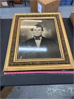 Large 1890's Hand colored black & white picture