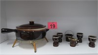 Pfaltzgraff Vintage Brown Drip Set