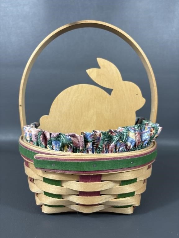 1999 Longaberger Natural Easter Basket
