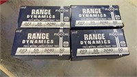 NEW in box (4 boxes) 223 200 Rounds 55 Grain