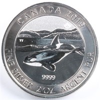 2019 Silver 2oz Orca Whale