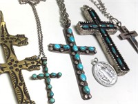 Native American Style Cross Jewelry - Sterling