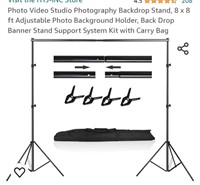 Photo Video Studio Photography Backdrop Stand, 8