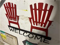 Welcome Metal Sign