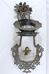 Victorian Retractable Oil Lamp
