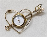Vintage Quintel Ladies Watch Brooch