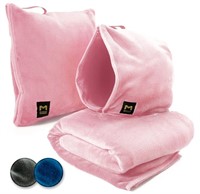 Pink wearable Travel blanket