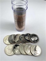 Roll of (40) Assorted Proof State Quarters