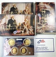 2007, 2008, 2009 Presidential Dollar Proof Sets