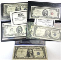 (5) Assorted U.S. Collectible Currency in Folios