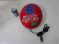 Enseigne Molson Export fonctionnel
