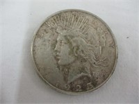 1925 S Peace silver dollar