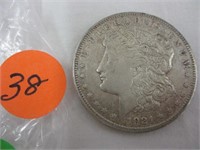 1921  Morgan silver dollar