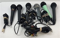 (6) ASSTD MICROPHONES