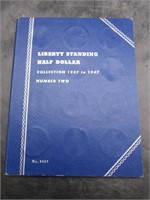 Liberty Standing Half Dollar Book w/ Coins