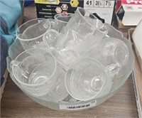 Punch Bowl Set Punch Bowl and Cups - See Pic