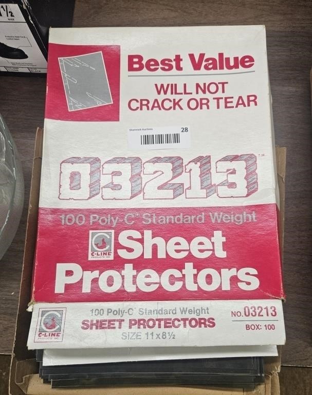 Sheet Protectors Box Lot of Binder ready 8.5 x 11