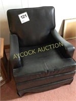 Black vinyl chair