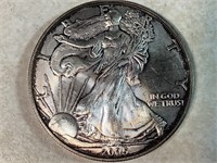 1oz. Fine Silver, American Silver Eagle Coin, 2005