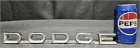 Vintage Dodge Metal Name Badge Emblem