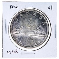 1966 Canada Silver Dollar MS62