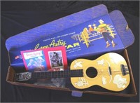 Emenee Gene Autry cowboy guitar & signed photo