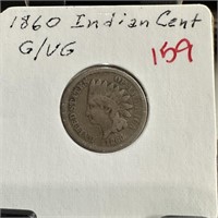 1860 INDIAN HEAD PENNY CENT
